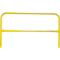 Heavy-Duty Guard Rail: Yellow, Painted, Steel 7-1/2″ Long, 42″ High, 2 Rails