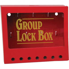 Brady - 1 8-Piece Kit 2-1/4" Deep x 8" Wide x 7" High Wall Mount Group Lockout Box - All Tool & Supply