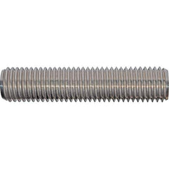 Value Collection - 5/8-11 3" OAL Fully Threaded Stud - Steel, Plain Finish, 3" Equal Thread Length, 3" Short Thread Length - All Tool & Supply