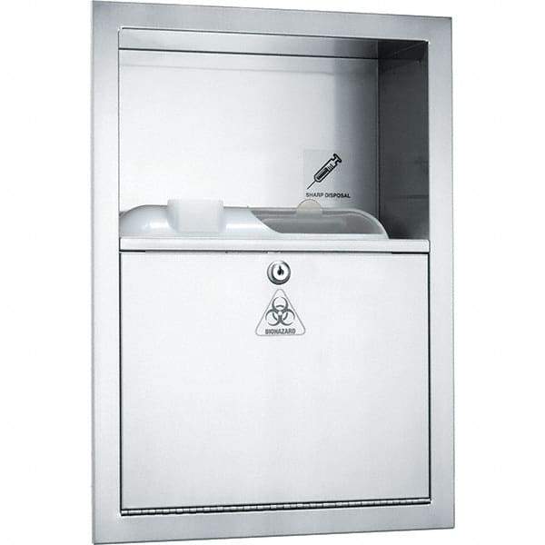 ASI-American Specialties, Inc. - Sharps Container Cabinets : Recessed Color: Silver - All Tool & Supply