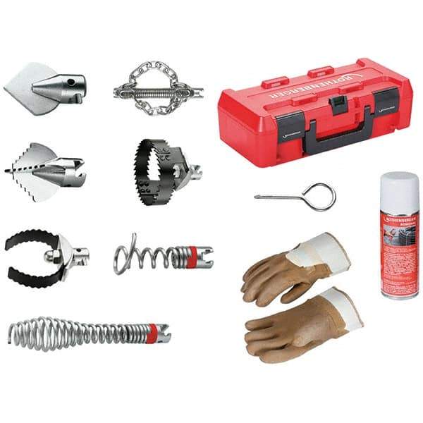 Rothenberger - Drain Cleaning Machine Cutters & Accessories Type: Tool Kit for Drain Cleaner For Use With Machines: Rothenberger R600 Drain Cleaner - All Tool & Supply