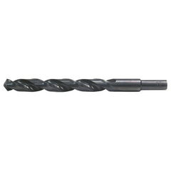 9/16 RHS / RHC HSS 135 Degree Split Point Heavy Duty Jobber Length Drill - Steam Oxide