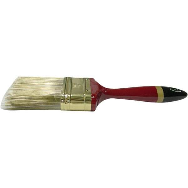 Weiler - 4" Flat Nylon/Polyester Varnish Brush - 3" Bristle Length, 8" Poly Foam Handle - All Tool & Supply