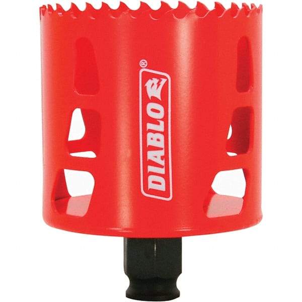 Freud - 2-11/16" Diam, 2-3/8" Cutting Depth, Hole Saw - Bi-Metal Saw, Toothed Edge - All Tool & Supply