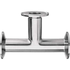 Value Collection - Sanitary Stainless Steel Pipe Fittings Type: Tee Style: Quick-Clamp - All Tool & Supply