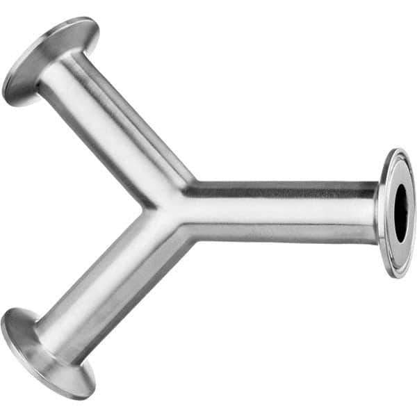 Value Collection - Sanitary Stainless Steel Pipe Fittings Type: Wye Style: Quick-Clamp - All Tool & Supply