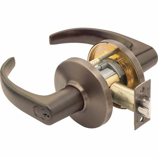 Classroom Lever Lockset for 1-3/4 to 2-1/4″ Thick Doors 6 or 7 Pin Length Best & Compatible (Core Not Included), 2-3/4″ Backset, Oil Rubbed Bronze Finish