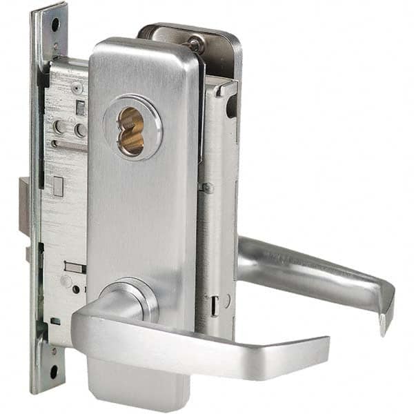 Best - Storeroom Lever Lockset for 1-3/4" Thick Doors - Exact Industrial Supply