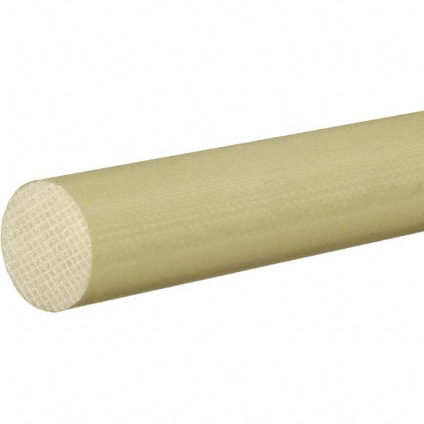 USA Sealing - 1' x 1-1/4" Yellow Garolite (G-10/FR4) Rod - All Tool & Supply