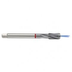 M6x1.0 6HX 3-Flute PM Cobalt Red Ring Semi-Bottoming 15 degree Spiral Flute Tap-TiCN - All Tool & Supply