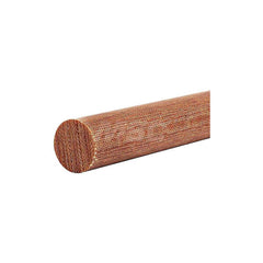 Plastic Rod: Garolite (CE), 1' Long, 3/4″ Dia, Brown Rockwell M-100