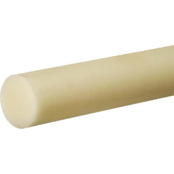 USA Sealing - 6' x 1-1/4" Off-White Nylon 6/6 Rod - All Tool & Supply