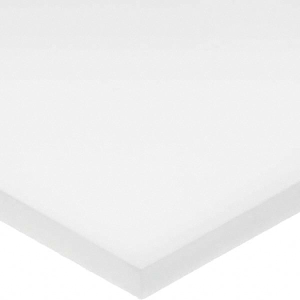 Plastic Bar: Acetal, 2-1/2″ Thick, White