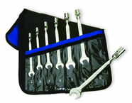 7 Pieces - Chrome - High Polished Flex Combination Wrench Set - 3/8 - 3/4" - All Tool & Supply