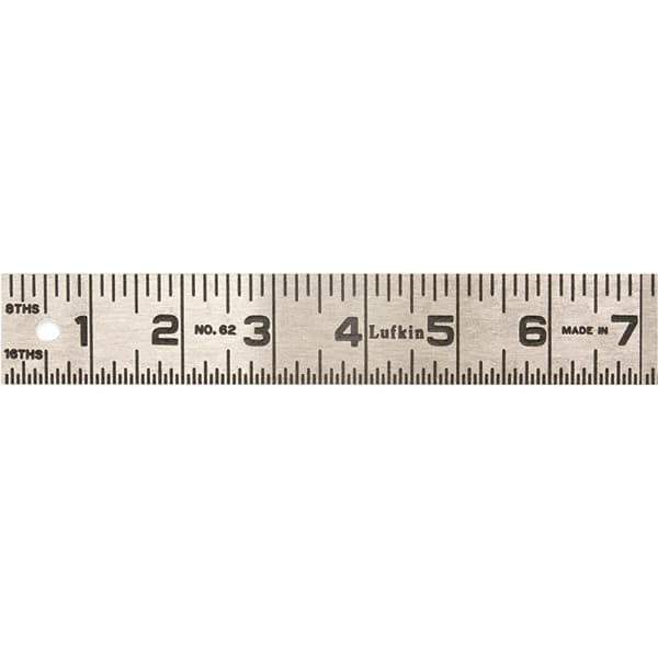 Lufkin - Steel Rules Length (Inch): 24 Graduation Style: Inch - All Tool & Supply