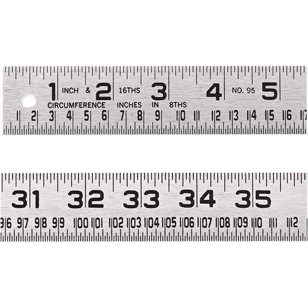 Lufkin - Steel Rules Length (Inch): 36 Graduation Style: Inch - All Tool & Supply