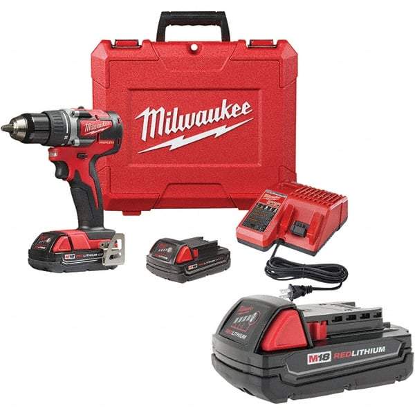 Milwaukee Tool - Cordless Drills Battery Voltage: 18 Battery Chemistry: Lithium-Ion - All Tool & Supply