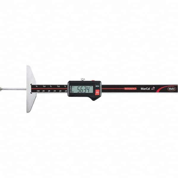 Mahr - Electronic Depth Gages Minimum Measurement (mm): 0.01 Minimum Measurement (Decimal Inch): 0.0000 - All Tool & Supply