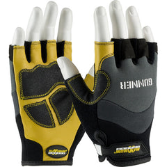 ‎120-4300/M Gloves /Liners - Gunner - Goatskin Reinforced Palm - Spandex Back - Half-Finger