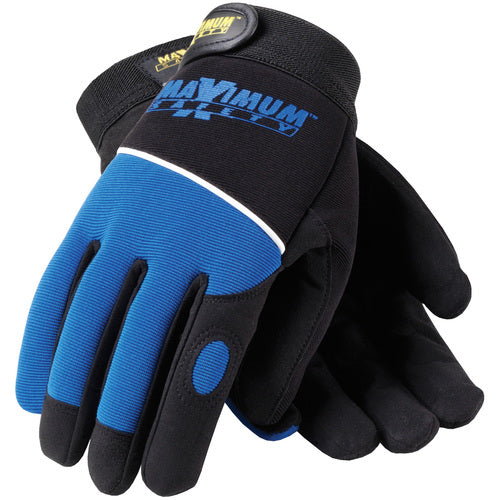 120-MX2830/XL Mechanics Gloves - Professional Mechanic's Gloves - Black and Bl.