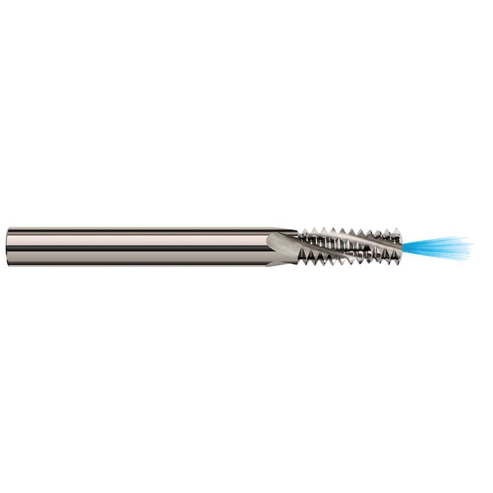 Harvey Tool - M5x.80 Internal/External 0.8mm Pitch 1/8" Shank 3-Flute Solid Carbide Helical Flute Thread Mill - Exact Industrial Supply