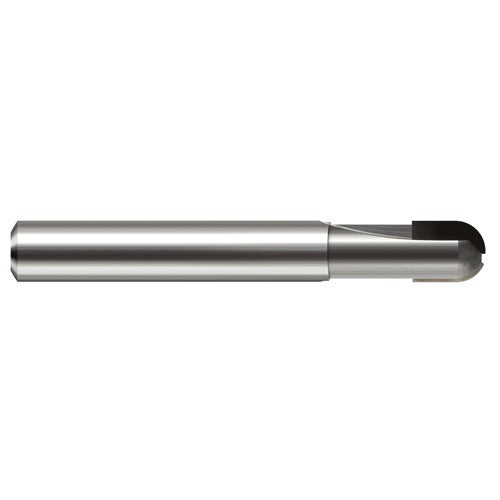 ‎3/8″ Dia. × 3/8″ Shank × 7/16″ DOC × 2-1/2″ OAL, PCD Diamond, 2 Flute, Ballnose End Mill - Exact Industrial Supply