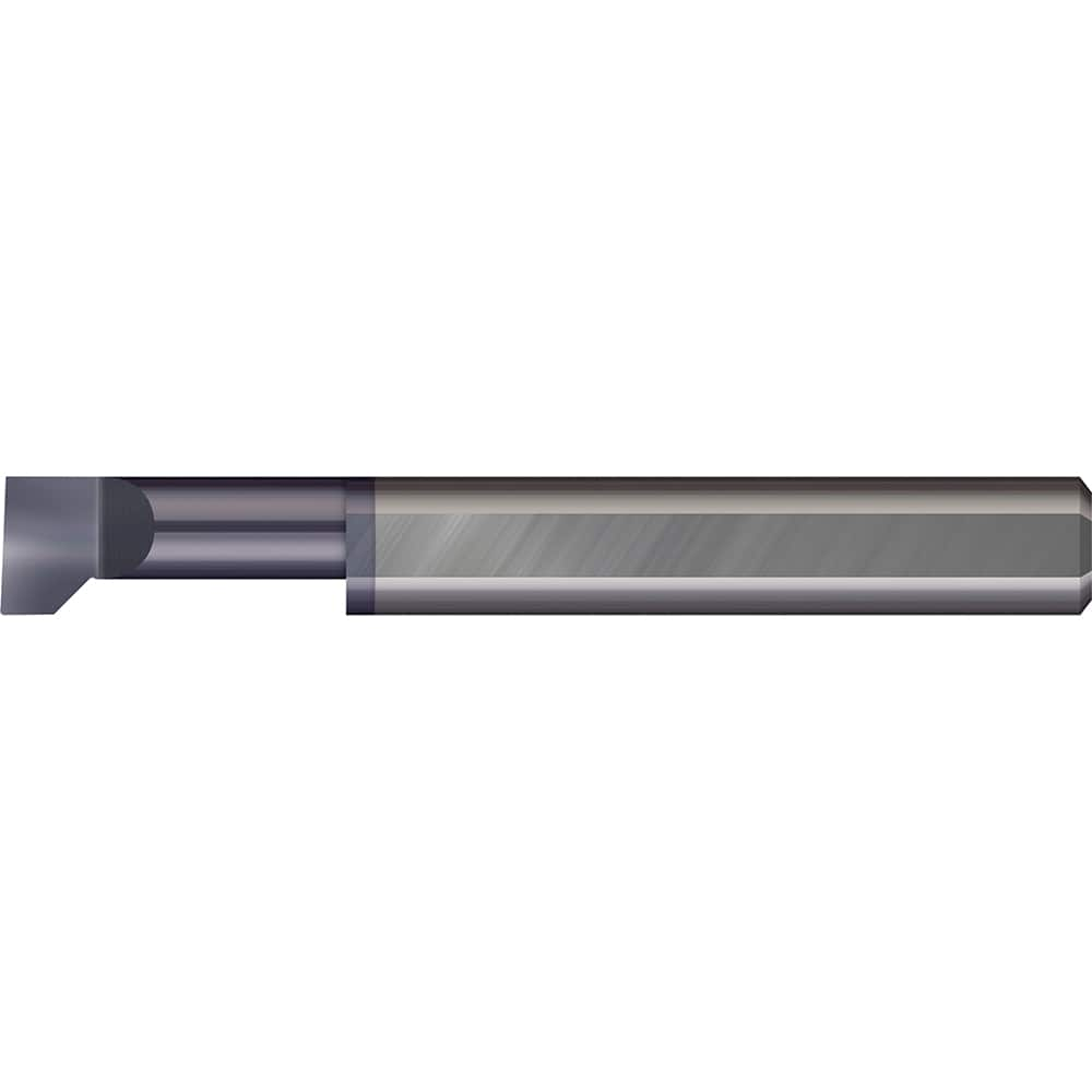 Micro 100 - Thread Relief Tools; Material: Solid Carbide ; Cutting Diameter (Inch): 3/16 ; Flat Width (Inch): 5/64 ; Flat Width (Decimal Inch): 0.0780 ; Cutting Depth (Inch): 1/2 ; Projection (Decimal Inch): 0.0400 - Exact Industrial Supply