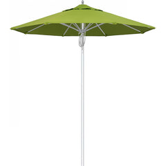 California Umbrella - Patio Umbrellas; Umbrella Diameter (Inch): 90 ; Height (Feet): 8.666 ; Fabric Color: Macaw ; Base Included: No ; Frame Material: Aluminum ; Frame Color: Silver - Exact Industrial Supply