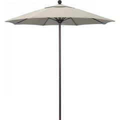 California Umbrella - Patio Umbrellas; Umbrella Diameter (Inch): 90 ; Height (Feet): 8.000 ; Fabric Color: Beige ; Base Included: No ; Frame Material: Aluminum ; Frame Color: Bronze - Exact Industrial Supply