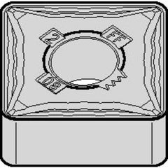 SNMG 433 Double-sided|G WP15CT, 3/64″ Corner Radius, 3/16″ Thick, 1/2″ Inscribed Circle, TiN, Square, Turning Indexable Insert