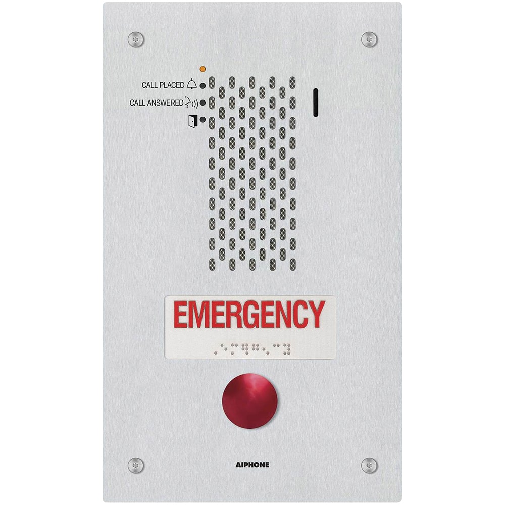 Aiphone - Intercoms & Call Boxes; Intercom Type: Audio Door Station ; Connection Type: Corded ; Number of Channels: 1 ; Number of Stations: 1 ; Height (Decimal Inch): 11.687500 ; Width (Decimal Inch): 7.0000 - Exact Industrial Supply