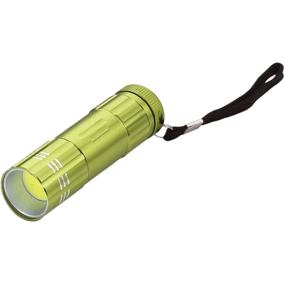 GoGreen Power - Flashlights; Type: Industrial/Tactical ; Bulb Type: LED ; Battery Size: AAA ; Rechargeable: Disposable ; Body Color: Green ; Complete Light Output (Lumens): 80 - Exact Industrial Supply