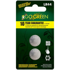 GoGreen Power - Batteries; Type: Button ; Battery Size: Button/Coin Cell ; Battery Chemistry: Alkaline ; Voltage: 1.5 ; Rechargeable: No ; Terminal Style: Flat - Exact Industrial Supply