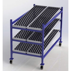 UNEX Manufacturing - Steel Shelving Type: Mobile Gravity Rack Starter or Add-On: Starter Unit - All Tool & Supply