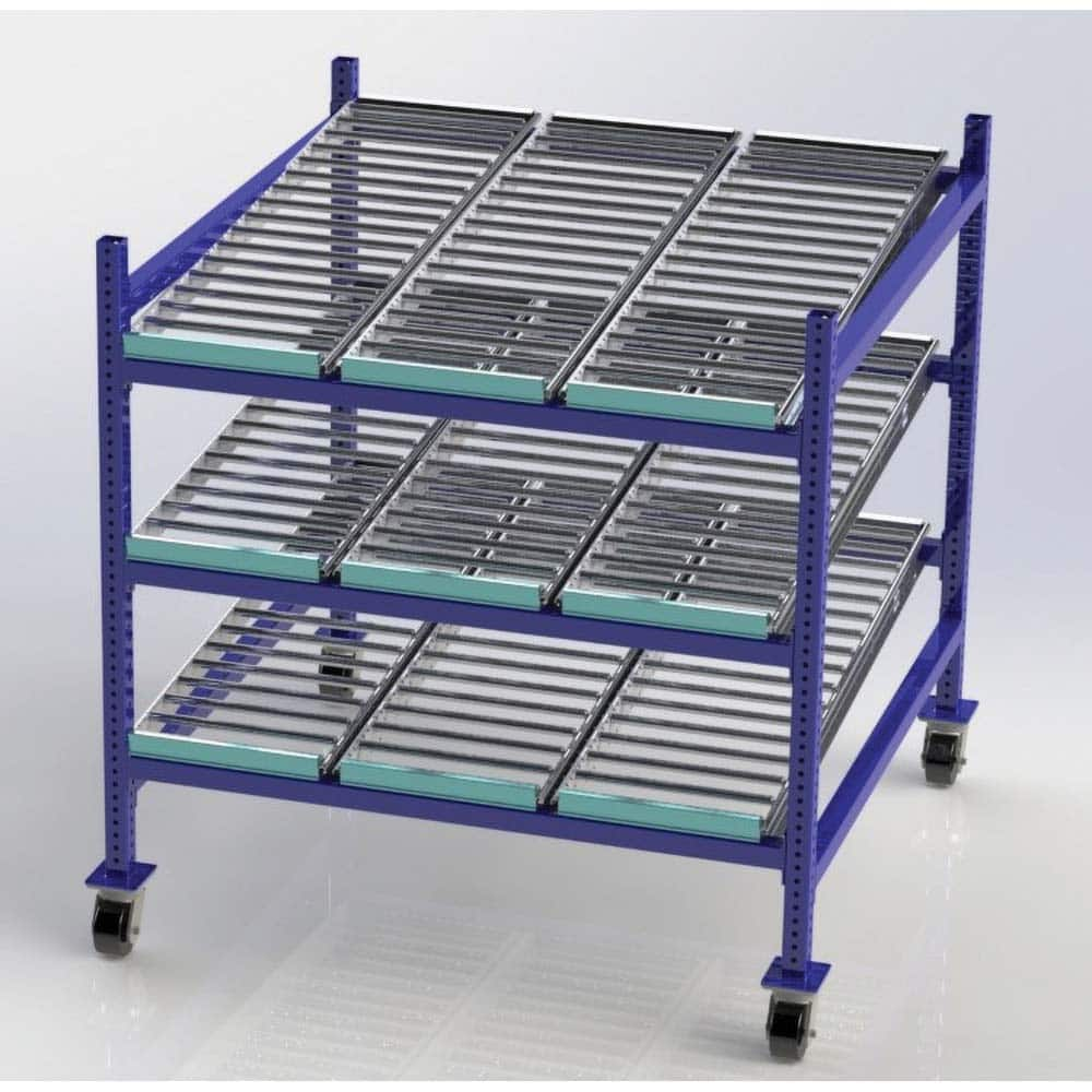 UNEX Manufacturing - Steel Shelving Type: Mobile Gravity Rack Starter or Add-On: Starter Unit - All Tool & Supply