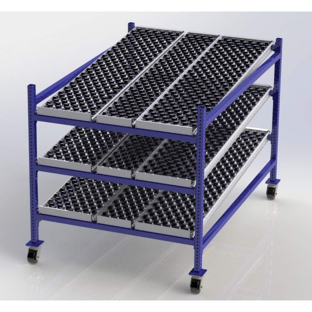 UNEX Manufacturing - Steel Shelving Type: Mobile Gravity Rack Starter or Add-On: Starter Unit - All Tool & Supply