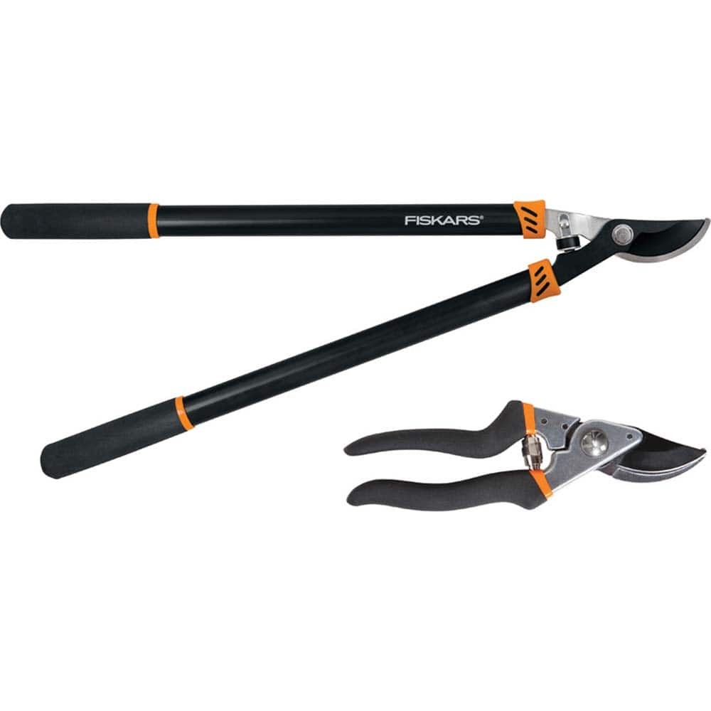 Fiskars - Loppers, Hedge Shears & Pruners Type: Lopper & Pruner Set Blade Material: Stainless Steel w/Non-Stick Coating - All Tool & Supply