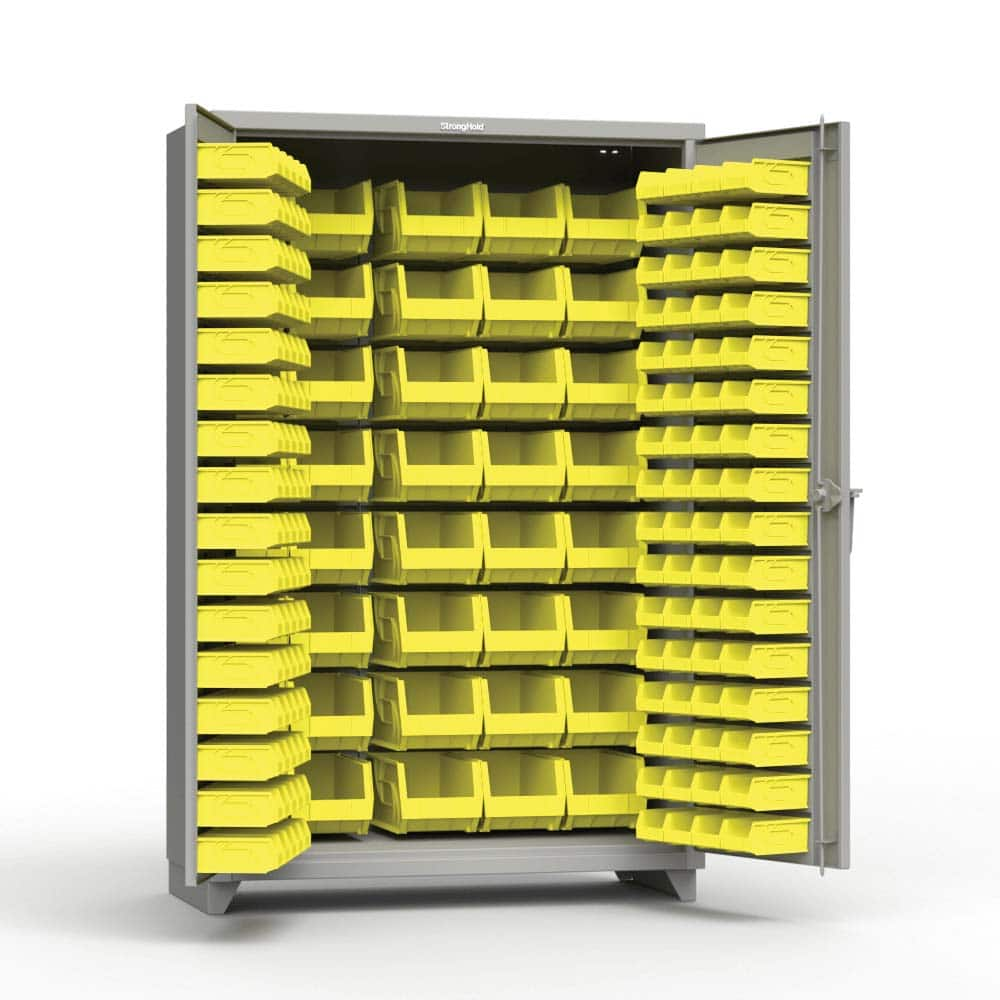 Strong Hold - Small Parts Cabinets Type: Bin Width (Inch): 48 - All Tool & Supply