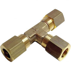 Compression Tube Union: Tube OD x Tube ID Brass