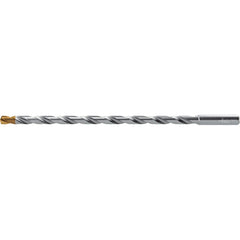 Extra Length Drill Bit: 0.1563″ Dia, 140 °, Solid Carbide TiSiAlCrN Finish, 3.622″ Flute Length, 4.882″ OAL, Straight-Cylindrical Shank, Series DC160-20-A1