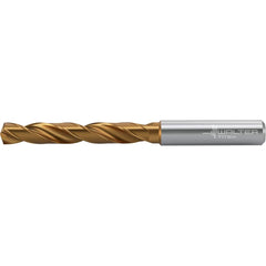 Jobber Length Drill Bit: 0.6614″ Dia, 140 °, Solid Carbide TiSiAlCrN, AlTiN Finish, 5.63″ OAL, Right Hand Cut, Whistle Notch Shank, Series DC160-05-A0