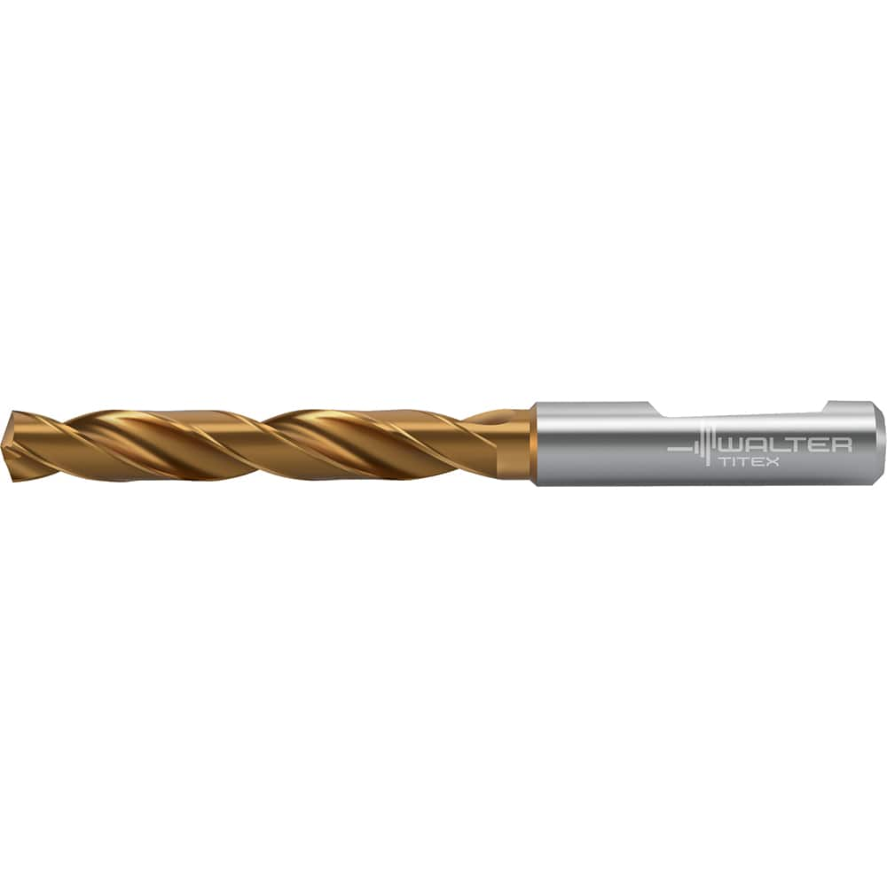 Jobber Length Drill Bit: 0.437″ Dia, 140 °, Solid Carbide TiSiAlCrN, AlTiN Finish, 4.646″ OAL, Right Hand Cut, Straight-Cylindrical Shank, Series DC160-05-F0