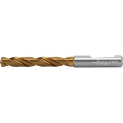 Jobber Length Drill Bit: 0.3976″ Dia, 140 °, Solid Carbide TiSiAlCrN, AlTiN Finish, 4.646″ OAL, Right Hand Cut, Whistle Notch Shank, Series DC160-05-F0