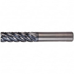 Kennametal - 3/8" Diam 6 Flute Solid Carbide 0.03" Corner Radius End Mill - All Tool & Supply