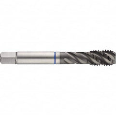 Spiral Flute Tap: #6-40, UNF, 3 Flute, Bottoming, 2BX Class of Fit, HSS-E, Slidur Finish Right Hand Flute, Right Hand Thread, H3 & H4, Series 4655