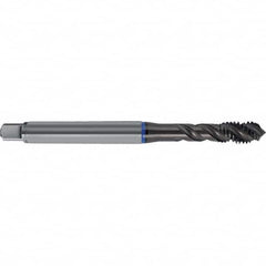 Spiral Flute Tap: M24 x 3.00, Metric, 4 Flute, Semi-Bottoming, 6GX Class of Fit, HSS-E, TiAlN Finish Right Hand Flute, Right Hand Thread, D13 & D14, Series 4625