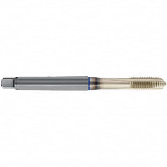 Spiral Point Tap: M2 x 0.4, Metric, 3 Flutes, Plug, 6GX, Sirius Finish 8 mm Thread Length, 45 mm OAL, Right Hand, D4/D5 Series 4638