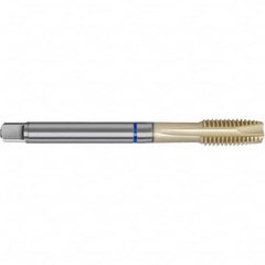 Spiral Point Tap: M10 x 1, Metric Fine, 3 Flutes, Plug, 6GX, HSS-E, Sirius Finish 90 mm OAL, Right Hand, D7/D8, Series 4641