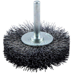 Norton - 2-1/2" OD, Crimped Carbon Wheel Brush - All Tool & Supply