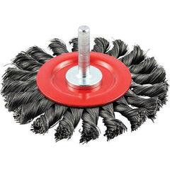 Norton - 3" OD, Knotted Carbon Wheel Brush - All Tool & Supply